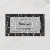 Vintage Barbershop Tools Pattern 名刺 (裏面)