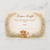 Vintage Barnyard Wildflower Diapper Raffle エンクロージャーカード (正面)