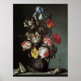 Vintage Baroque Flowers by Balthasar van der Ast ポスター