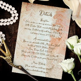 Vintage Baroque Mexican Lace Details Art Enclosure エンクロージャーカード