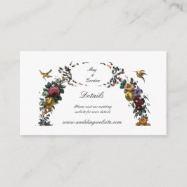 Vintage Baroque Rococo Floral Cartouche エンクロージャーカード