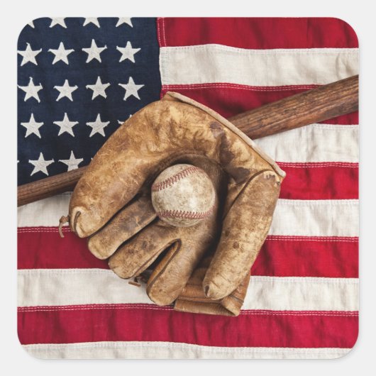 Vintage Baseball スクエアシール (正面)