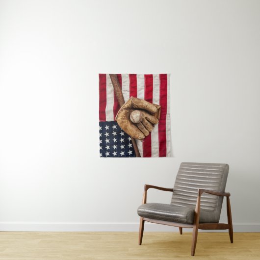 Vintage Baseball タペストリー (インサイチュ)