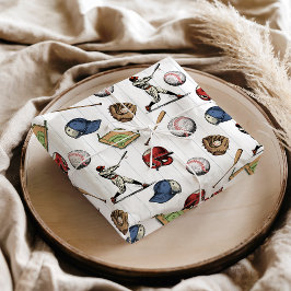 Vintage Baseball Birthday 薄葉紙