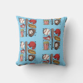 Vintage Baseball Pattern クッション (正面)