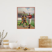 Vintage Baseball Players  Poster ポスター (キッチン)