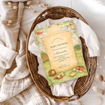 Vintage Baseball Storybook Baby Shower