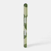 Vintage Basil Leaf Pattern iPhone 16ケース (右側面)