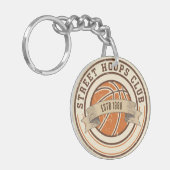 Vintage Basketball Emblem キーホルダー (正面左)