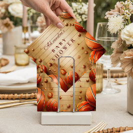 Vintage Basketball Sports Baby Shower スタンダードカクテルナプキン