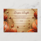 Vintage Basketball Sports Diapper Raffle エンクロージャーカード (正面)