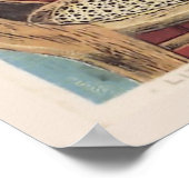 Vintage Bathroom Wall Art ポスター (角)