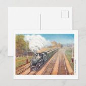 Vintage Bay State Limited Train Postcard ポストカード (正面/裏面)