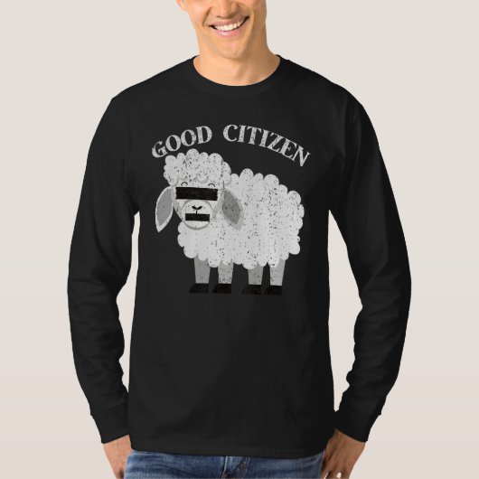 Vintage Be A Good Citizen Sheep Tシャツ (正面)