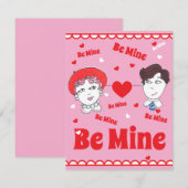 Vintage Be Mine Valentines Flat Card (正面/裏面)
