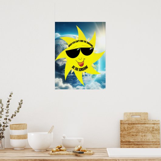 Vintage Be The Sunshine ポスター (キッチン)
