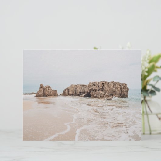 Vintage beach aesthetic scrapbook paper (スタンド正面)