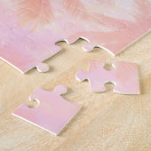 Vintage Beach Sunset Palm Trees Pastel             ジグソーパズル (側面)