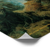 Vintage Bear Family in the Forest ポスター (角)