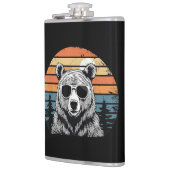 Vintage Bear with Sunglasses フラスク (左)