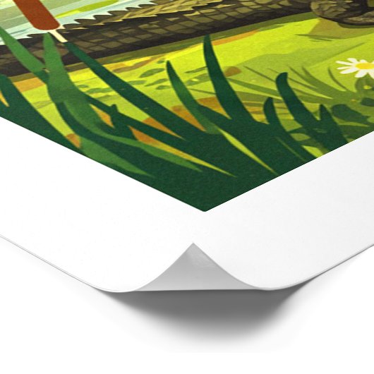 Vintage Beaumont Texas ポスター (角)