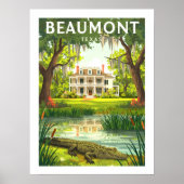 Vintage Beaumont Texas ポスター (正面)
