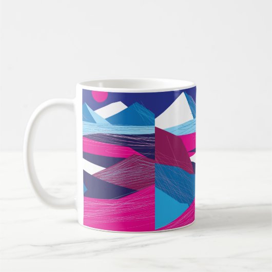 Vintage beautiful mountains and landscape with the コーヒーマグカップ (左)