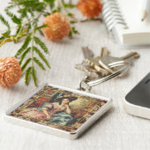 Vintage,Beautiful Noblewoman from the Past  キーホルダー (側面)