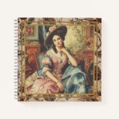 Vintage,Beautiful Noblewoman from the Past  ノートブック (正面)