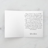 Vintage Bee Love Messenger カード (内部)