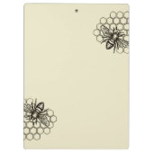 Vintage Bee Nature Observer Scientific Clipboard クリップボード (裏面)