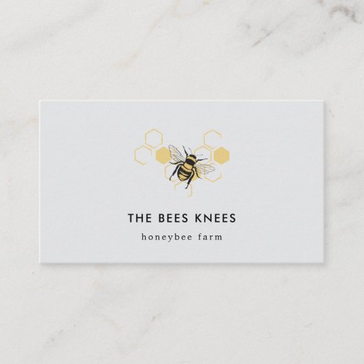 Vintage Beekeeping & Honeybee Farm Business 名刺 (正面)