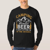 Vintage Beer Lover Camping Tシャツ (正面)