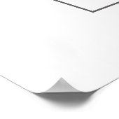 Vintage beetle illustration print ポスター (角)