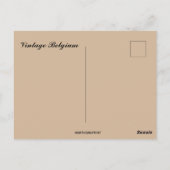 Vintage Belgium Map ポストカード (裏面)