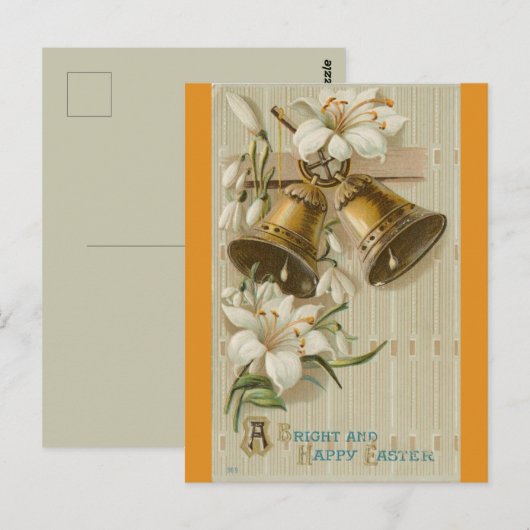 Vintage Bells and Lilies ポストカード (正面/裏面)