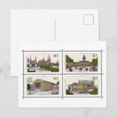 Vintage Berlin, Germany, Landmark Postage Stamp ポストカード (正面/裏面)