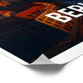 Vintage Berlin Germany Travel Poster - Dramatic  ポスター (角)