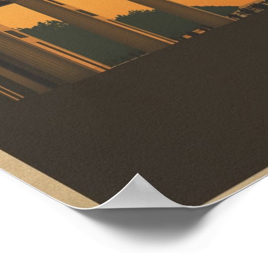 Vintage Berlin Travel ポスター (角)