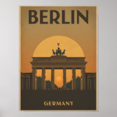 Vintage Berlin Travel ポスター (正面)