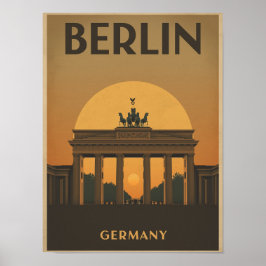 Vintage Berlin Travel ポスター