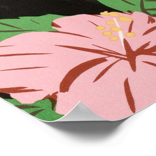 Vintage Bermuda Poster ポスター (角)