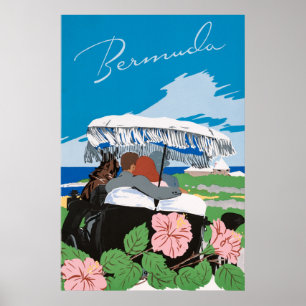 Vintage Bermuda Poster ポスター
