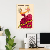 Vintage Beverage Kitchen Art Wine Champagne Food ポスター (ホームオフィス)