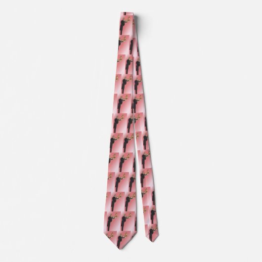 Vintage Beverages, Butler Serving Wine on Tray ネクタイ (正面)