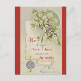 Vintage Bible Verse Be of Good Cheer Easter ポストカード