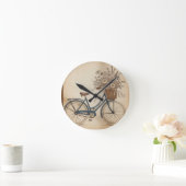 vintage bicycle ラウンド壁時計 (ホーム)