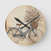 vintage bicycle ラウンド壁時計 (正面)