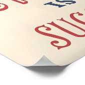 Vintage Bicycle Ad Poster Simplicity Art Print ポスター (角)