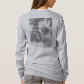 Vintage Bicycle and Roses Sketch Tシャツ (裏面)